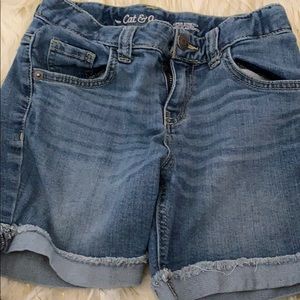 Cat and jack Jean shorts (7-8